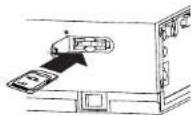 PANASONIC PT-AE300U - Inserting the SD memory card - 2