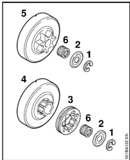 5 6 2 1 4 3 6 2 1 001BA122 KN