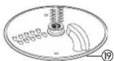 KENWOOD Multipro Classic FP736 - fine (Julienne style) chipper disc - 2
