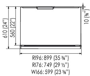 SMEG RF376RSIX - Profundidade com a porta (sem painel) - 2