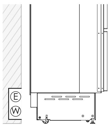 SMEG RF376RSIX - Elektrische en watervoorziening achter het toestel - 1