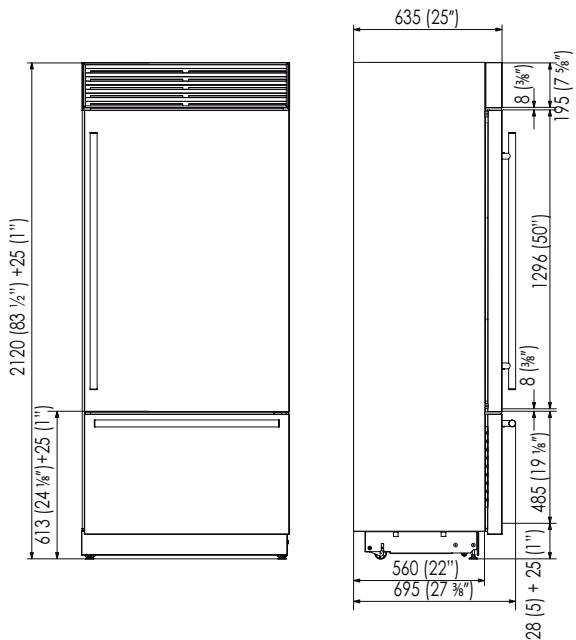 SMEG RF376RSIX - Dybde med läge - 3
