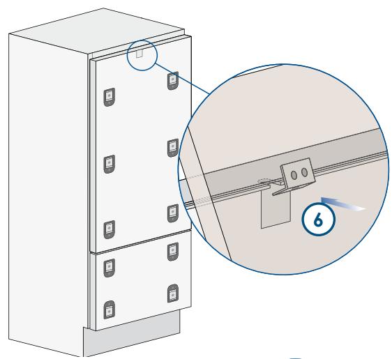 SMEG RF376RSIX - Fixation des panneaux à la porte et au Grand bac - 6