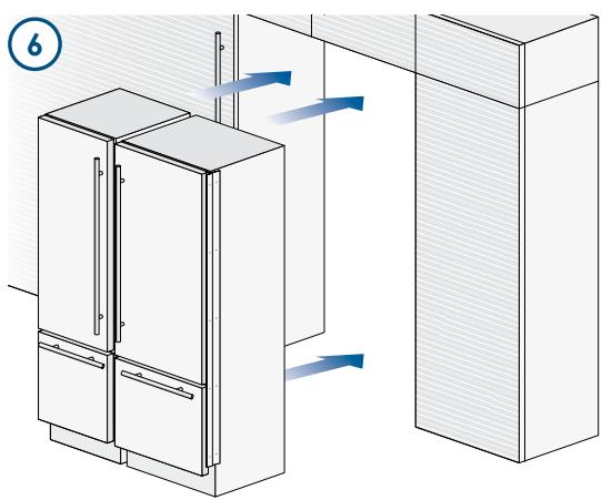 SMEG RF376RSIX - Installation dans la niche - 7