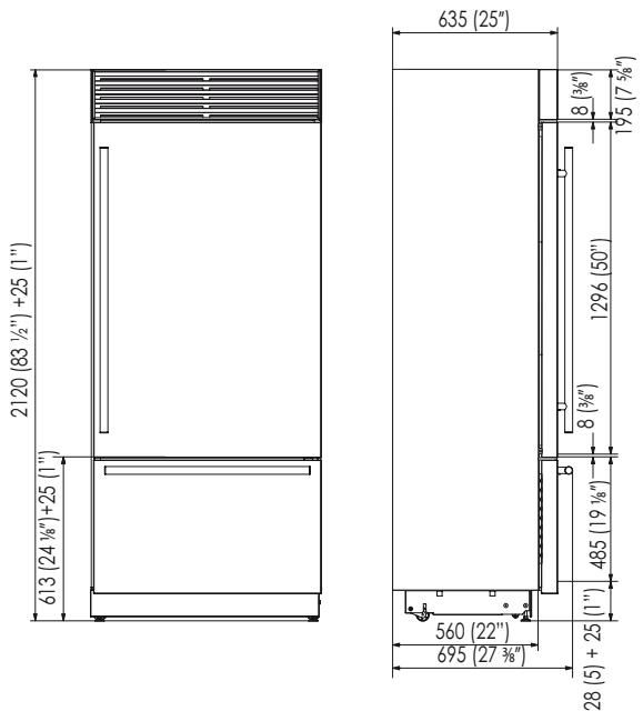 SMEG RF376RSIX - Profondità con porta - 3