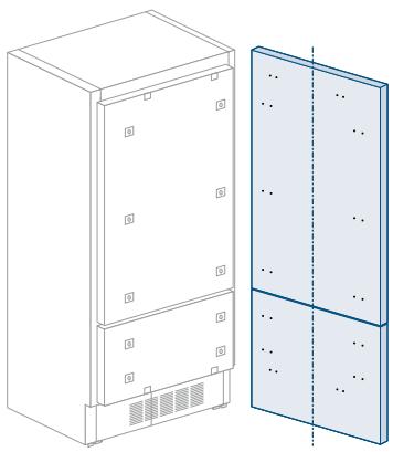SMEG RF376RSIX - Predisposizione pannelli decorativi per Frigorifero a un cassettone - 1