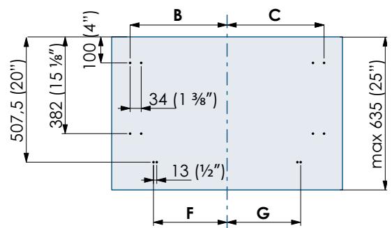 SMEG RF376RSIX - Préparation des panneaux décoratifs pour Réfrigérateur avec un Grand bac (1T/0T) - 5