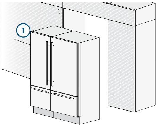 SMEG RF376RSIX - Installation dans la niche - 3