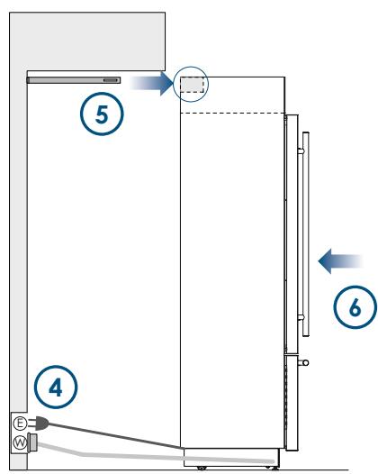 SMEG RF376RSIX - Montage der Kippsicherung: Gesamtintegration - 2