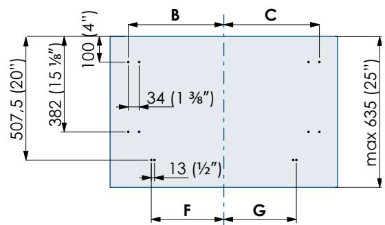 SMEG RF376RSIX - Vorbereitung der Dekorplatten für den Kühlschrank mit einem Auszug - 5