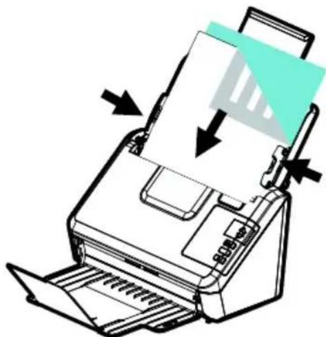 Illustration of a printer with paper being inserted, showing paper being folded out (no text or symbols present)