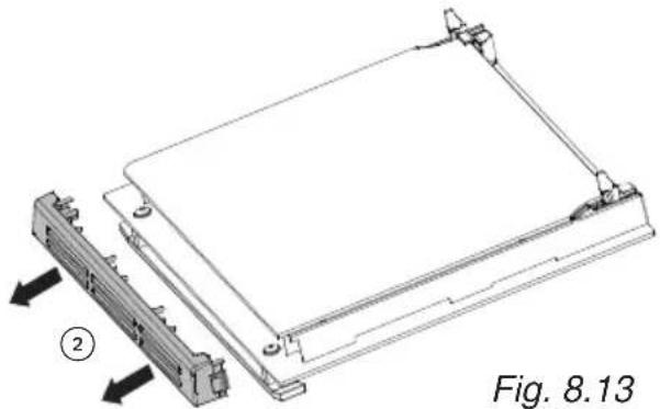 Technical line drawing of a mechanical assembly with two components, labeled as Fig. 8.13 (no text or symbols on the diagram itself)