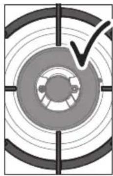 Abstract concentric circle pattern with a black checkmark and radial lines, no text or symbols present.