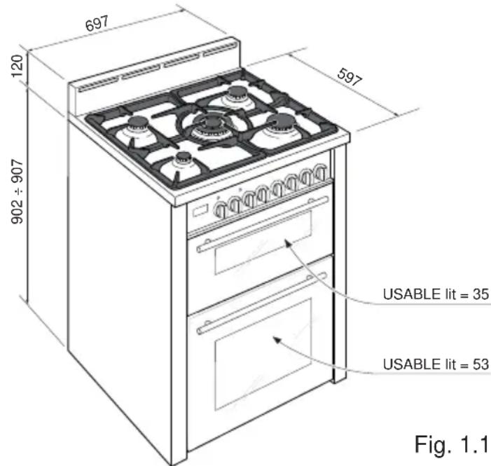 697 120 902 ÷ 907 597 USABLE lit = 35 USABLE lit = 53 Fig. 1.1