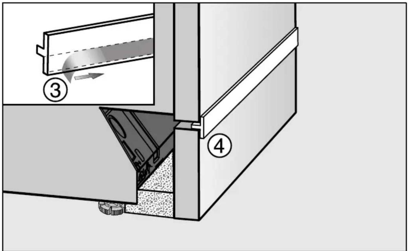 Technical diagram showing a mechanical assembly with labeled parts and directional arrows indicating motion or flow.