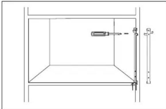 Technical line drawing of a mechanical assembly with no visible text or symbols