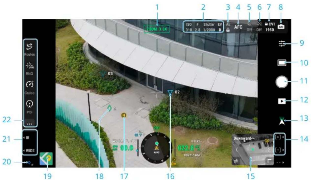 1 2 3 4 5 6 7 8 ISO F Shutter EV AE AFC Off Off CVI 200M 3.0X 310 2.8 1/2000 0 02 03 0300 V 3.0V 00.0 022.8 0022.2 AGL Downward- (+) (-)