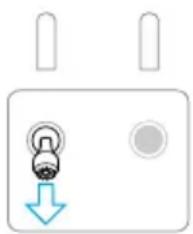 Simple diagram of a device with a lock and download button, no text or symbols present