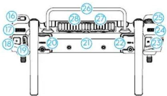 Diagram of a vehicle front view with numbered component labels pointing to different engine parts.
