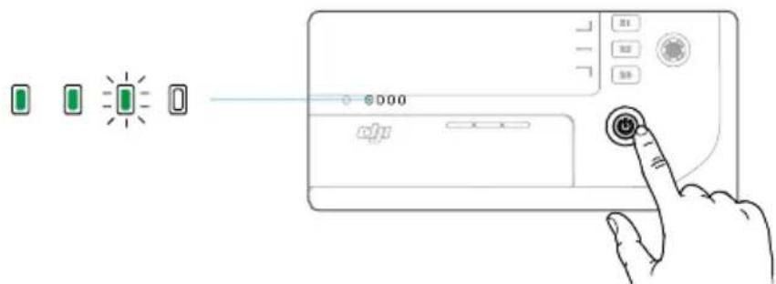 Diagram showing a hand interacting with a device via a touch screen, with icons and labels indicating status or function.
