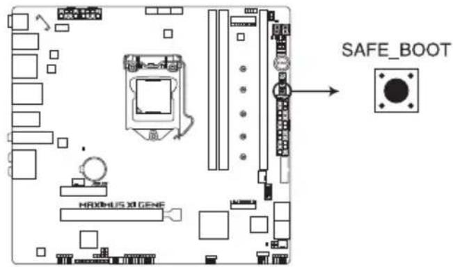 ASUS ROG Maximus XI Gene - Safe Boot 按钮(SAFE_BOOT) - 1
