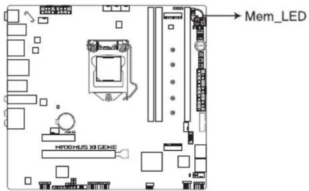 ASUS ROG Maximus XI Gene - 内存指示灯(Mem_LED) - 1