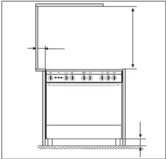 Technical diagram of a mechanical or electrical enclosure with labeled components and dimensional annotations