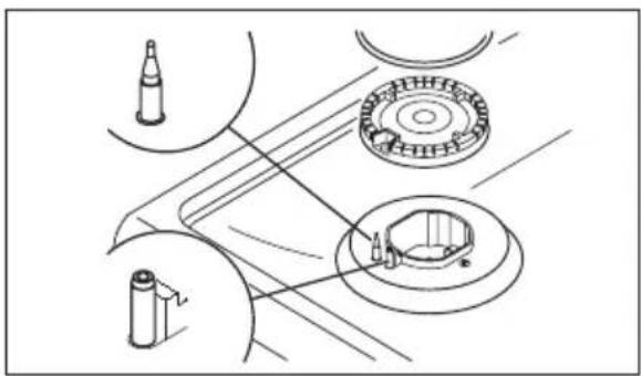 Technical line drawing of mechanical components and parts (no text or symbols)