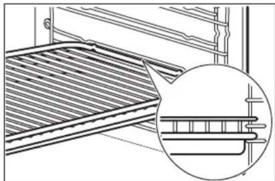 Technical line drawing of a structural panel with a magnified inset showing internal components (no text or symbols)
