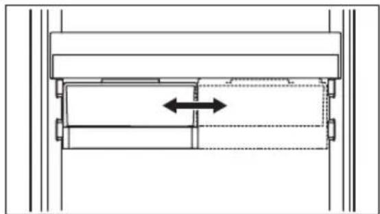Pure technical diagram of a mechanical assembly with no text, numbers, or symbols