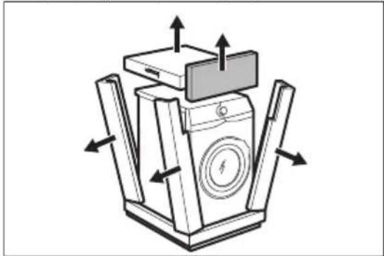 Diagram of a mechanical device with directional arrows indicating movement or force (no text or symbols present)