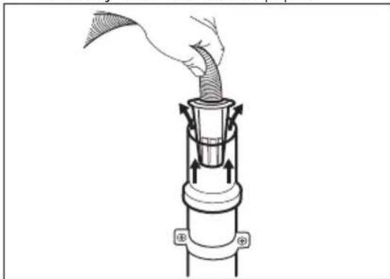 Diagram of a hand pouring liquid into a cylindrical container with arrows indicating flow direction (no text or symbols)