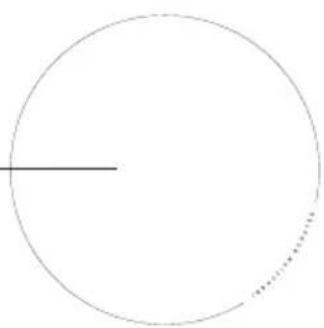 Simple geometric diagram showing a circle with a horizontal line and a dotted arc (no text or symbols)