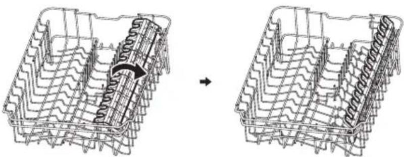 FAGOR 4LVF-439ADX - Dicas para usar o cesto: Ajustando o cesto superior Digite 1: - 6