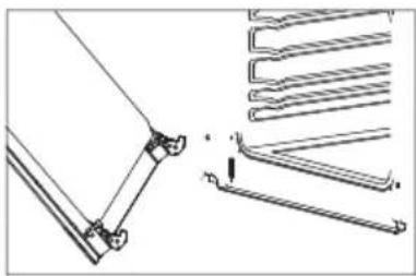 Technical line drawing of a mechanical assembly with no visible text or symbols