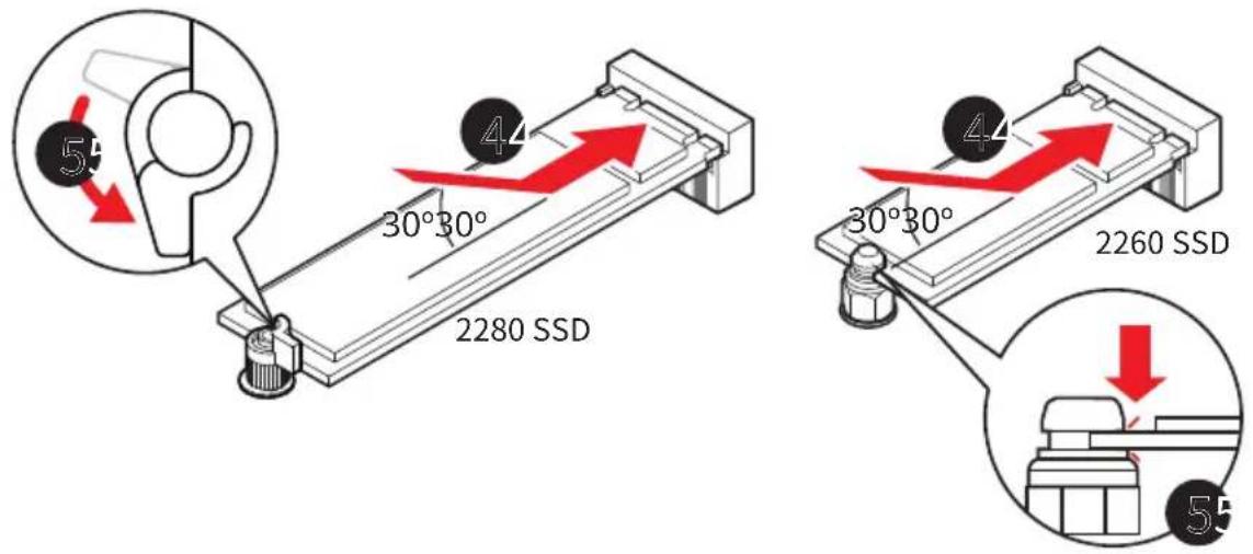 5' 30°30° 4 2280 SSD 30°30° 4 2260 SSD 5'