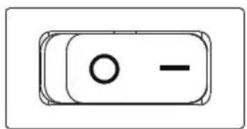 Simple diagram of a vehicle with an open circle and minus sign, no text or symbols present