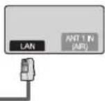 SAMSUNG UN55B8000XM - É possível conectar a LAN por meio de um distribuidor (roteador). - 3