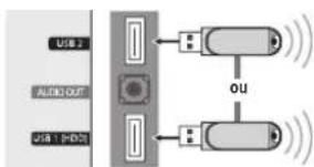 USB 2 AUDIO OUT USB 1 (HDD) OU