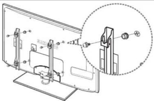 SAMSUNG UN55B8000XM - Preparação antes de instalar o suporte na parede - 1
