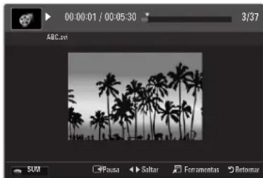 SAMSUNG UN55B8000XM - Reprodução de um arquivo de filme - 1