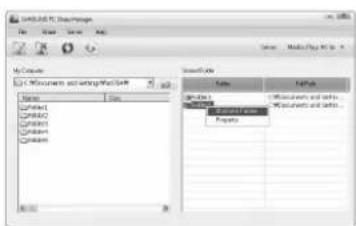 SAMSUNG UN55B8000XM - Cancelamento de uma Shared Folder - 2