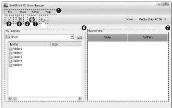 SAMSUNG UN55B8000XM - O layout da tela do programa - 1
