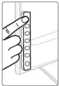 SAMSUNG UN40D6900 - Colocação da base para suporte-fio - 2