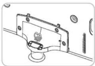SAMSUNG UN40D6900 - Colocação da base para suporte-fio - 1