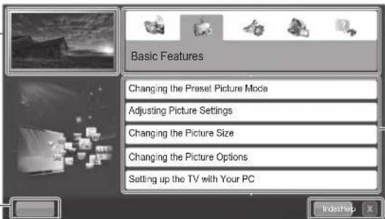 Basic Features Changing the Preset Picture Mode Adjusting Picture Settings Changing the Picture Size Changing the Picture Options Setting up the TV with Your PC