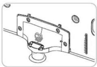 Technical line drawing of a mechanical clamp or bracket assembly (no text or symbols)