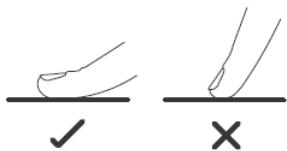 Diagram showing two hand-drawn symbols: checkmark and cross, likely indicating correct and incorrect states.
