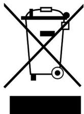 Symbol of a trash bin crossed out by a diagonal line, with no text or labels present.