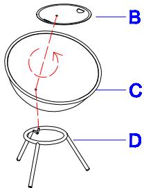 Blumfeldt Fireball 43 cm Brasero - ZUSAMMENBAU - 5